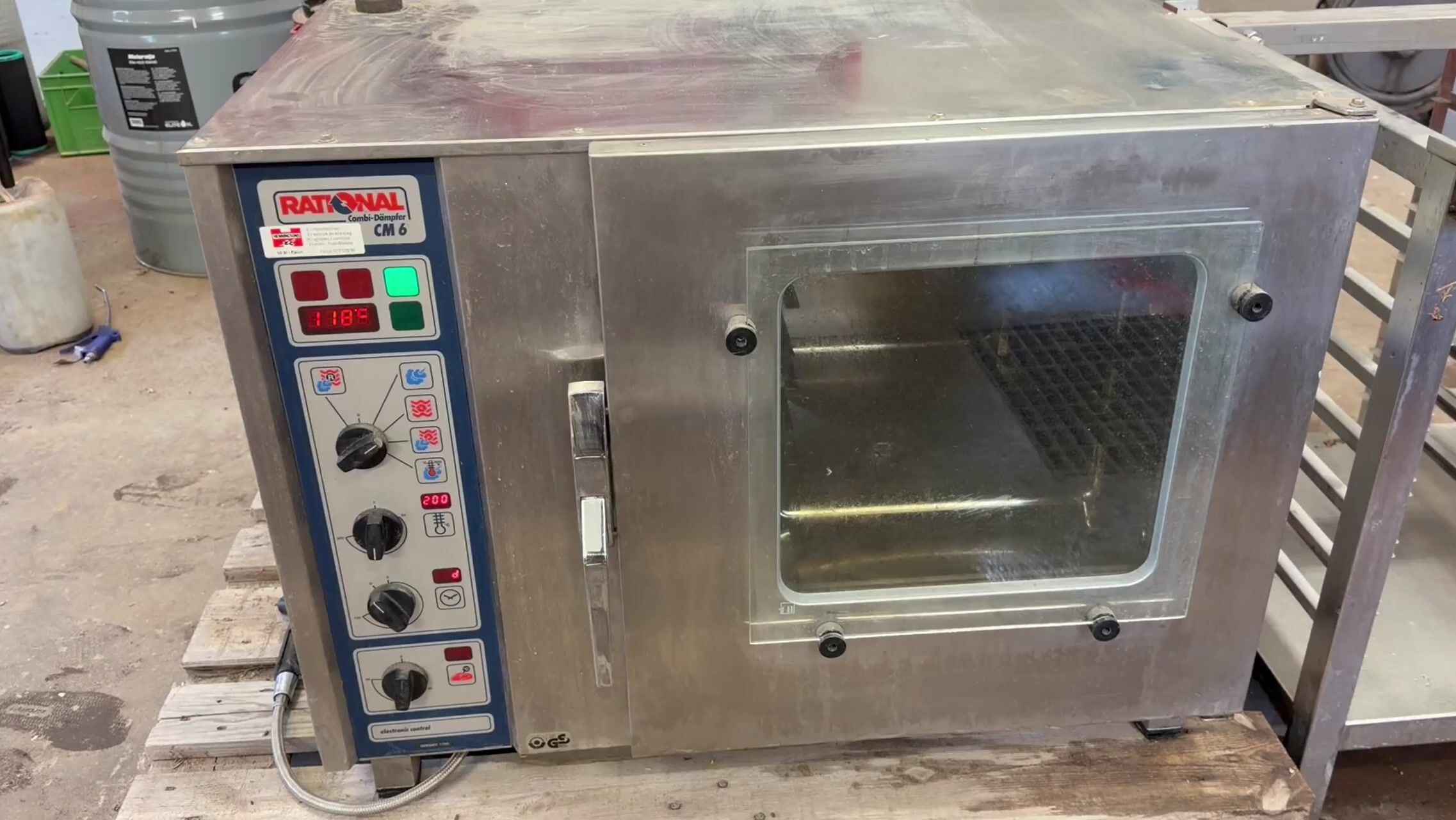 Kombiugn Rational CM 6 med ställning, 380 V, rostfri