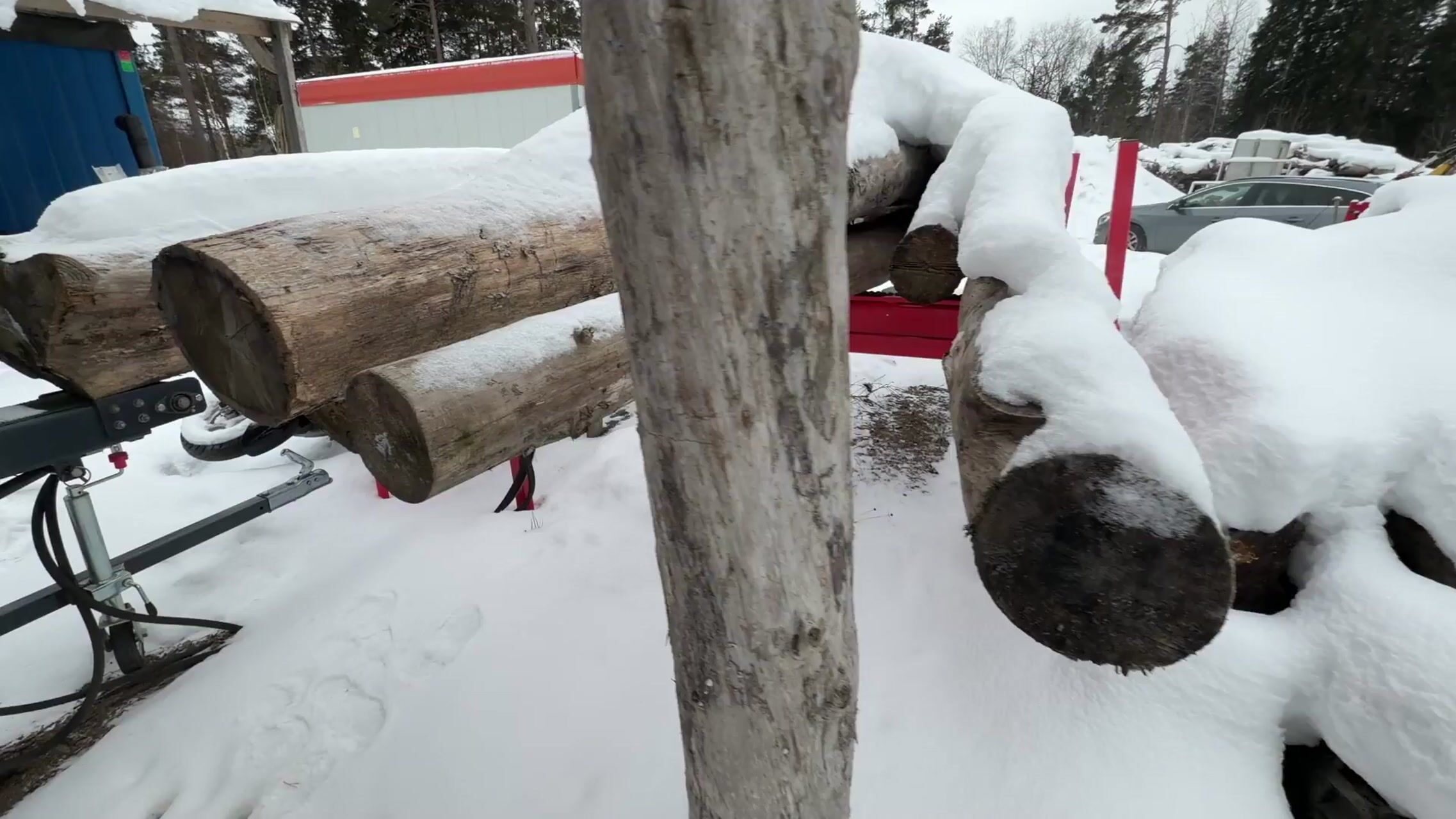 Vedprocessor Silvalog med stockbord