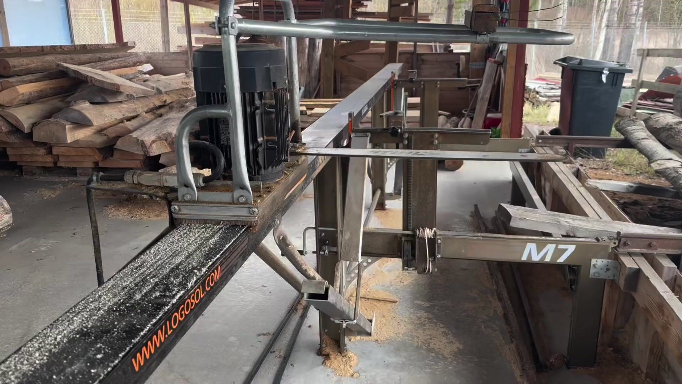 Sågverk Logosol M7  – komplett anläggning