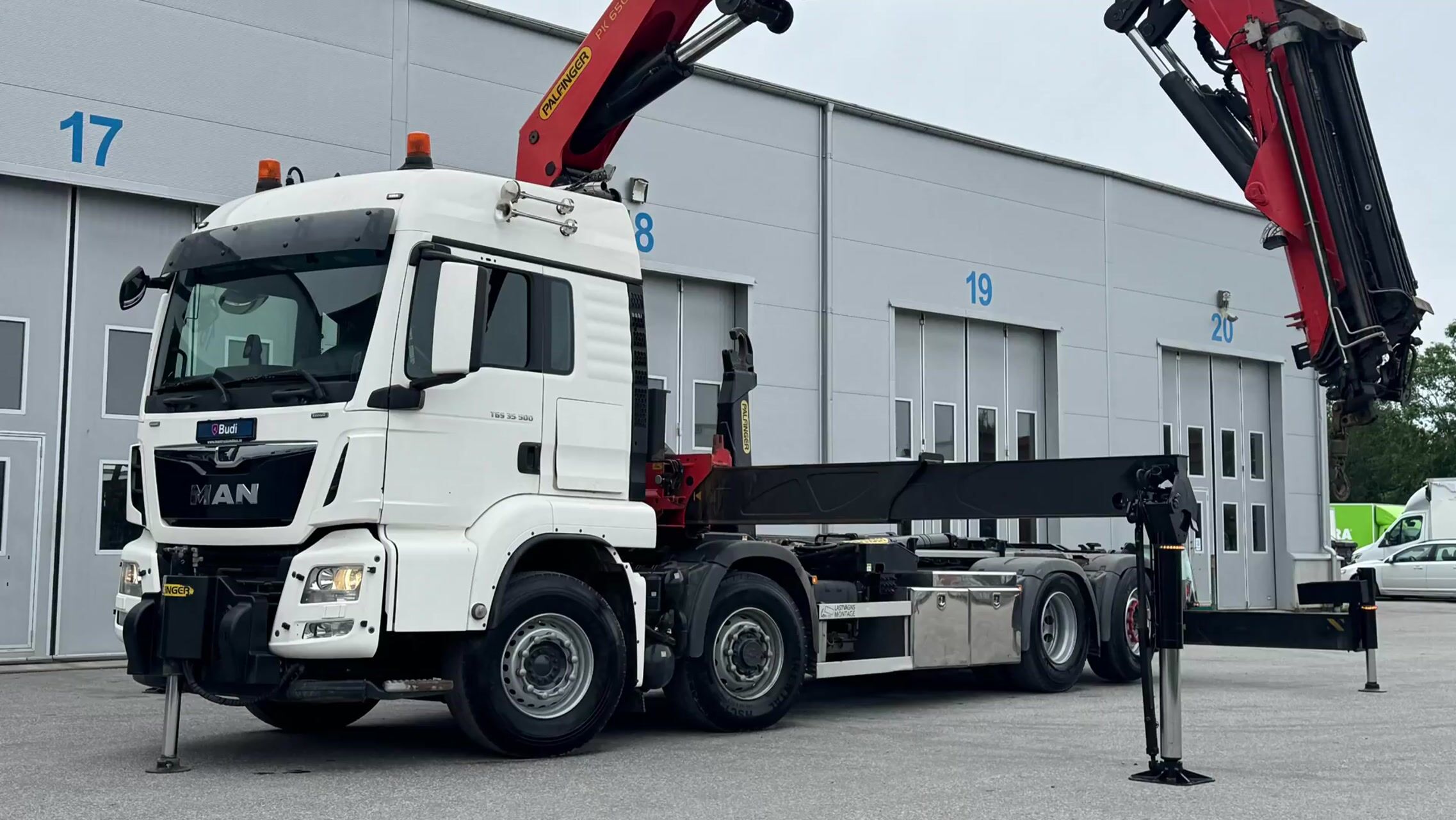 Kranväxlare MAN TGS 35.500 8X4H-6 BL -2018 | Palfinger | Jibb