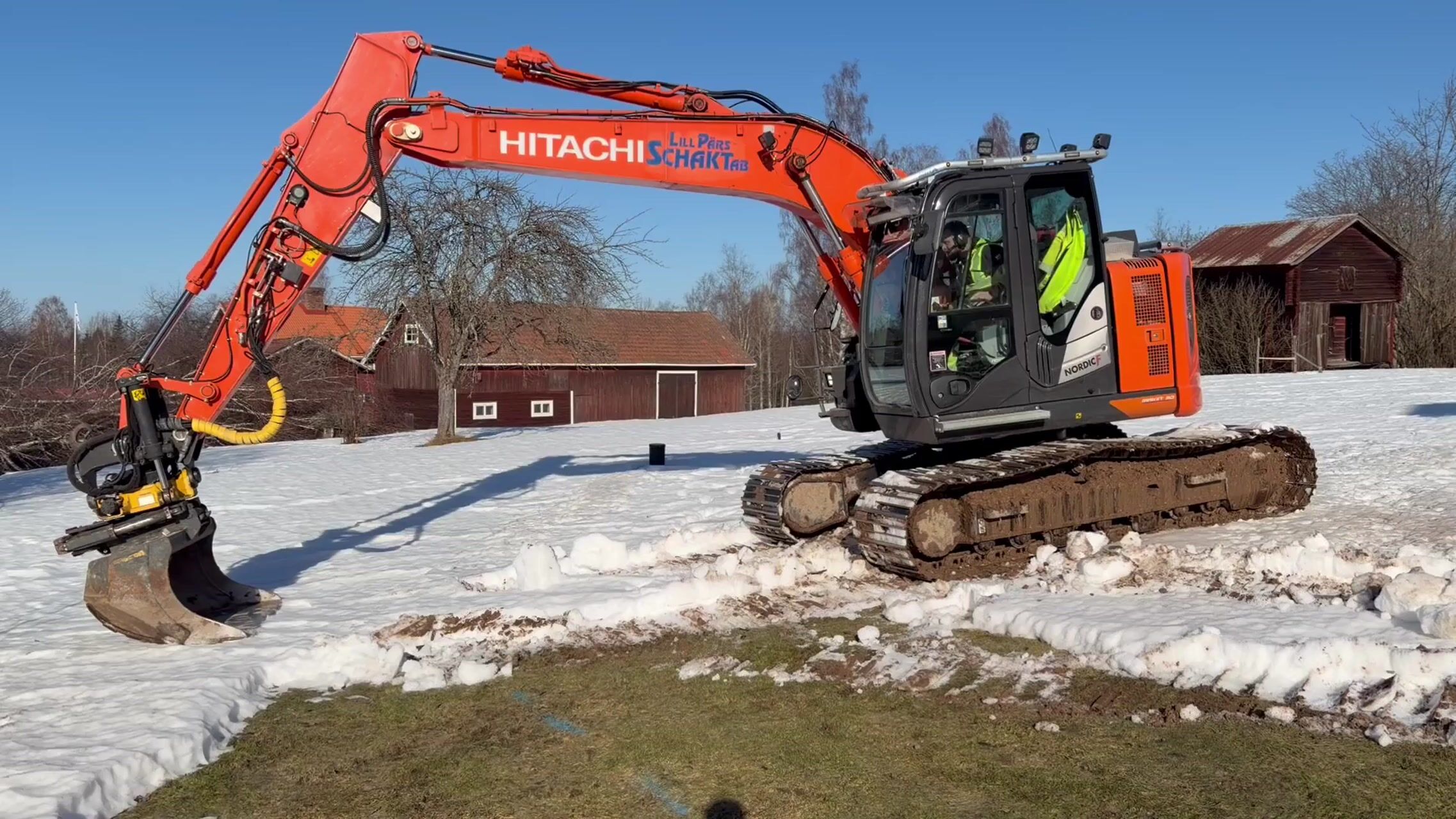 Bandgrävmaskin Hitachi ZX135US-6 -2018 | Engcon | Makin' 3D