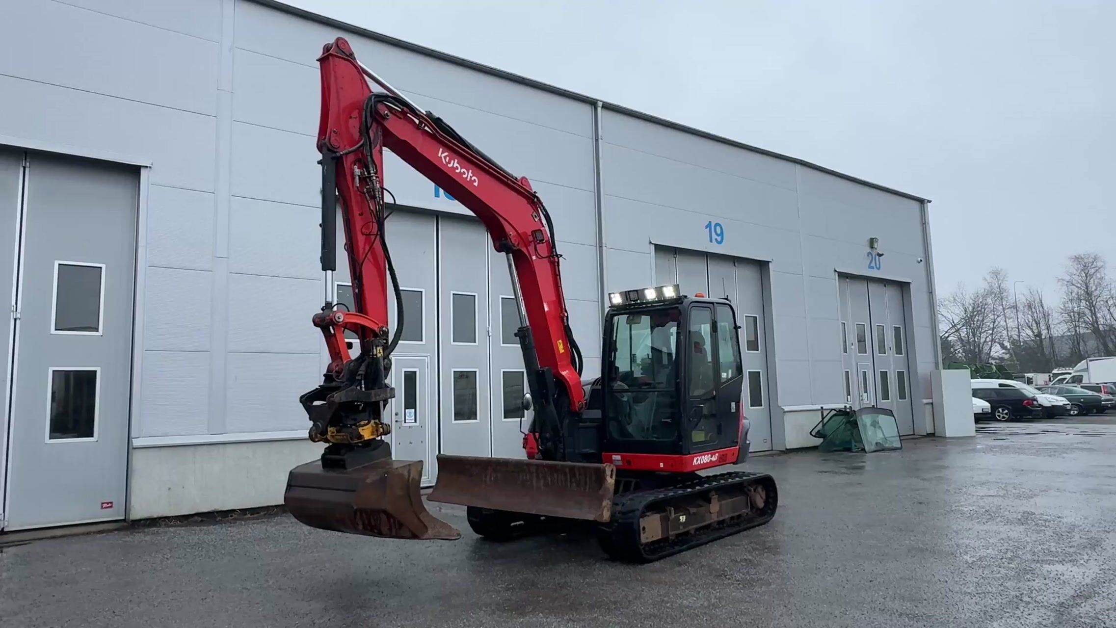 Bandgrävare Kubota KX080-4a -2018